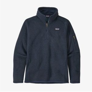 Patagonia Better Sweater 1/4 Zip Navy Pull Over Jacket Sz S